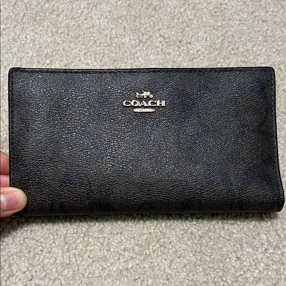 Coach Handbags - Coach Black Leather Wallet